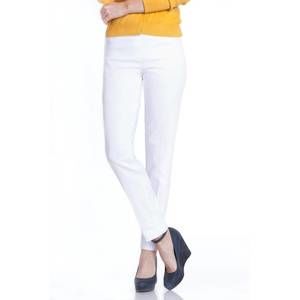NEW MULTIPLES jean style ankle pant in white
